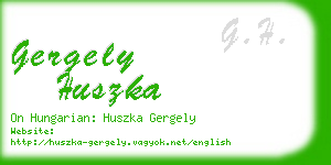 gergely huszka business card